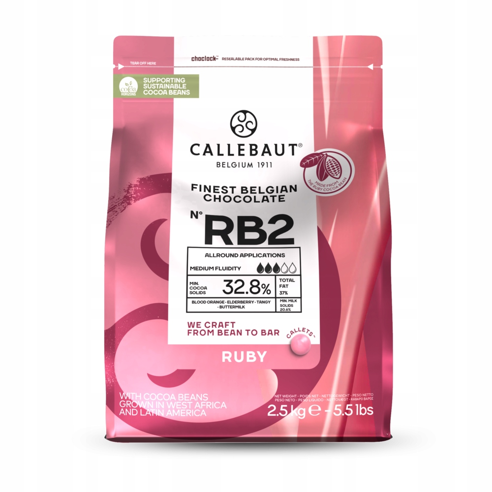 CZEKOLADA CALLEBAUT RUBBY 2,5KG