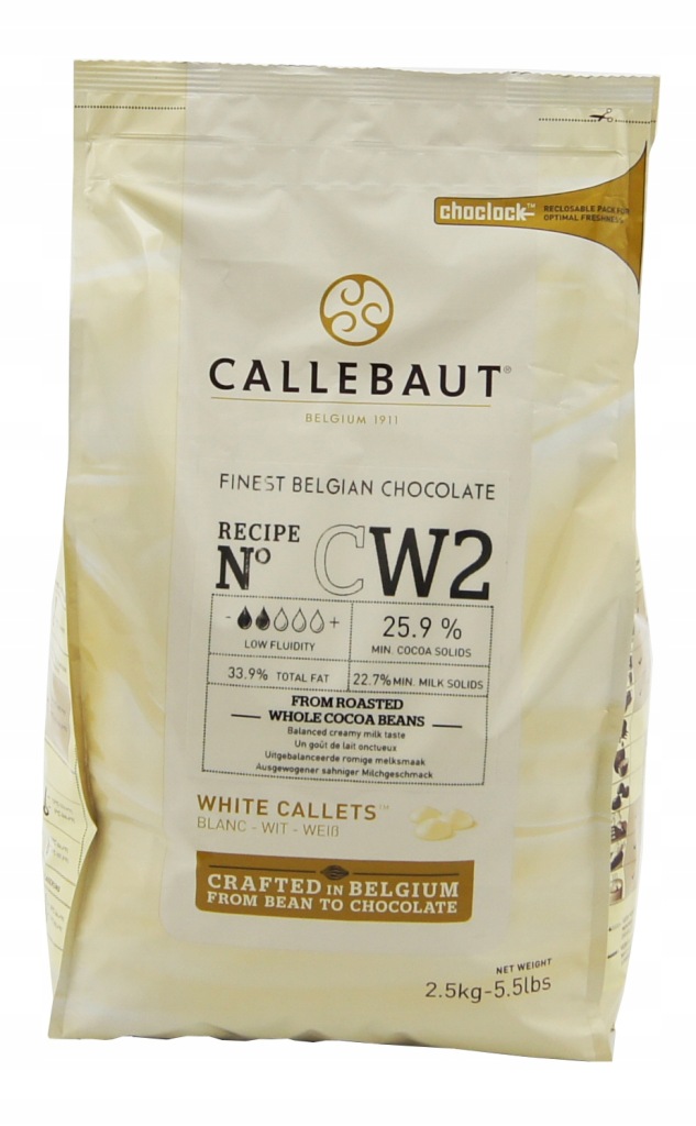 CZEKOLADA CALLEBAUT BIAŁA CW2 2,5KG