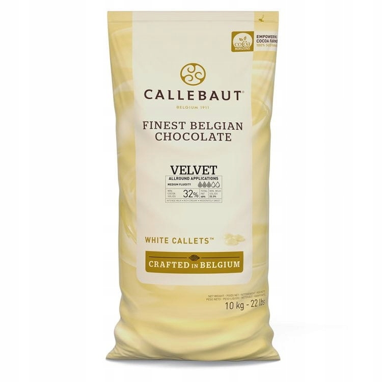 CZEKOLADA BIAŁA CALLEBAUT VELVET W3 a10KG
