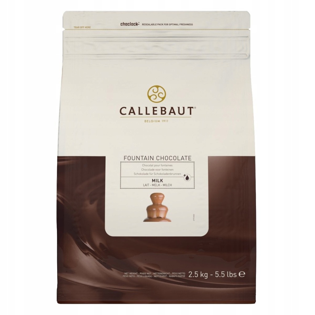 Callebaut Czekolada mleczna do fontann 37,8% 2,5kg