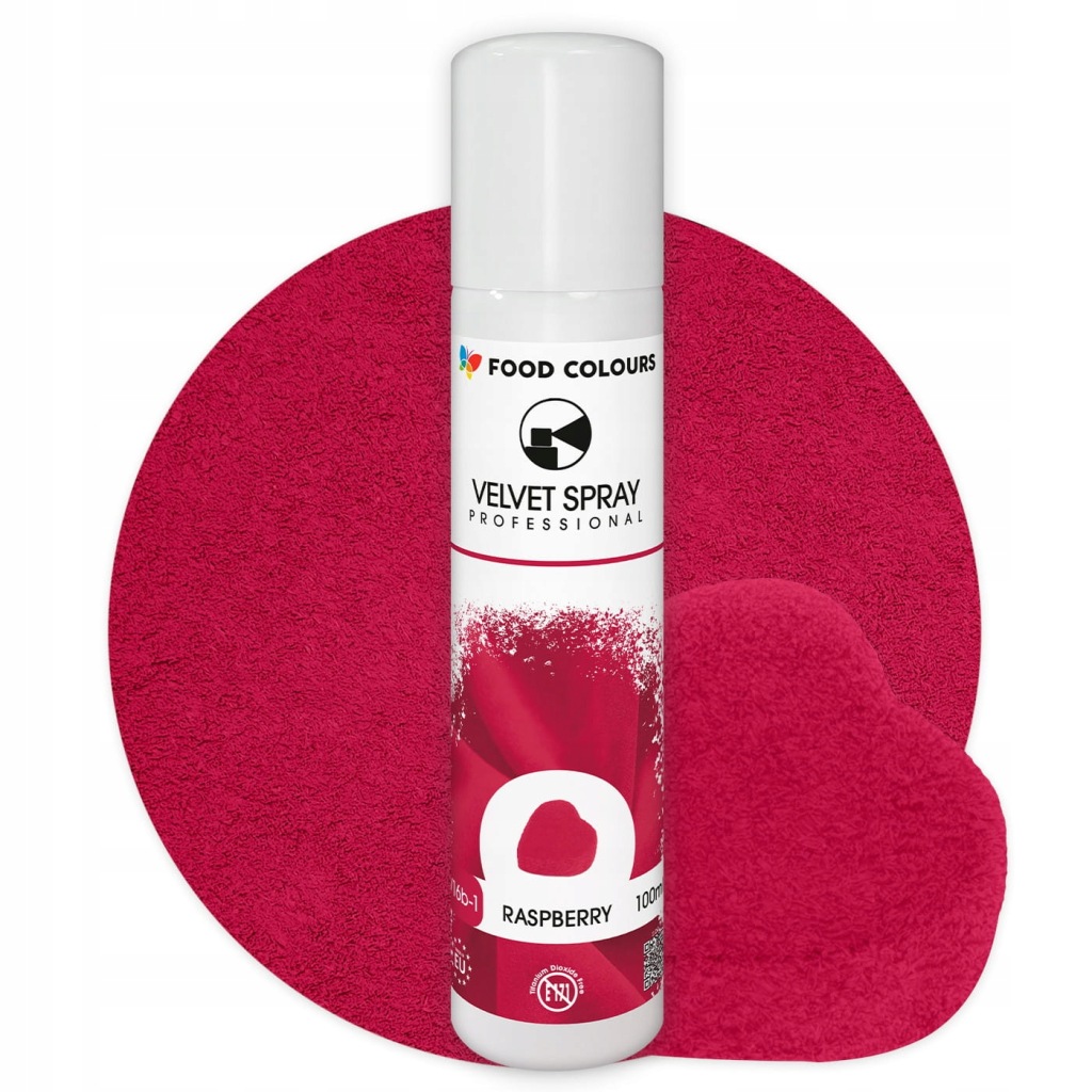 F.C Zamsz w sprayu Food Colours 100 ml. Malinowy - Raspberry