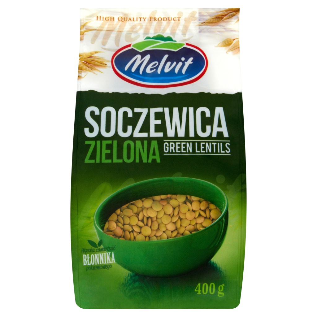 MELVIT Soczewica zielona 400g