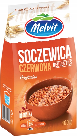 MELVIT Soczewica czerwona 400g