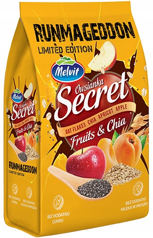 MELVIT Owsianka z chia i owocami SECRET FIT 350g