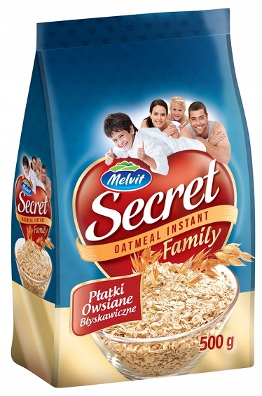 MELVIT Płatki owsiane błyskawiczne SECRET FAMILY 500 g