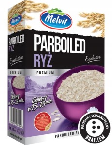 MELVIT Ryż parboiled PREMIUM 4x100g
