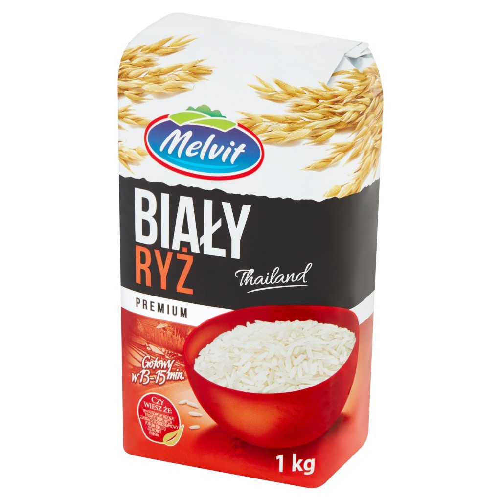 MELVIT Ryż biały PREMIUM 1kg