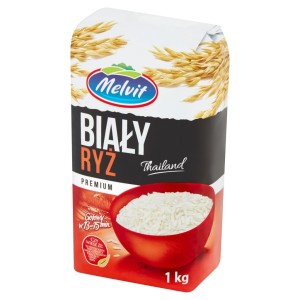 MELVIT Ryż biały PREMIUM 1kg