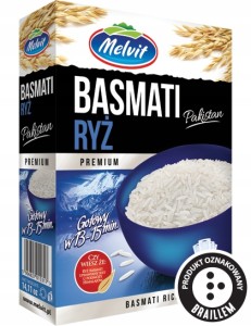MELVIT Ryż Basmati PREMIUM 4x100g