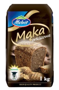 MELVIT Mąka orkiszowa 1 kg do wypieku chleba