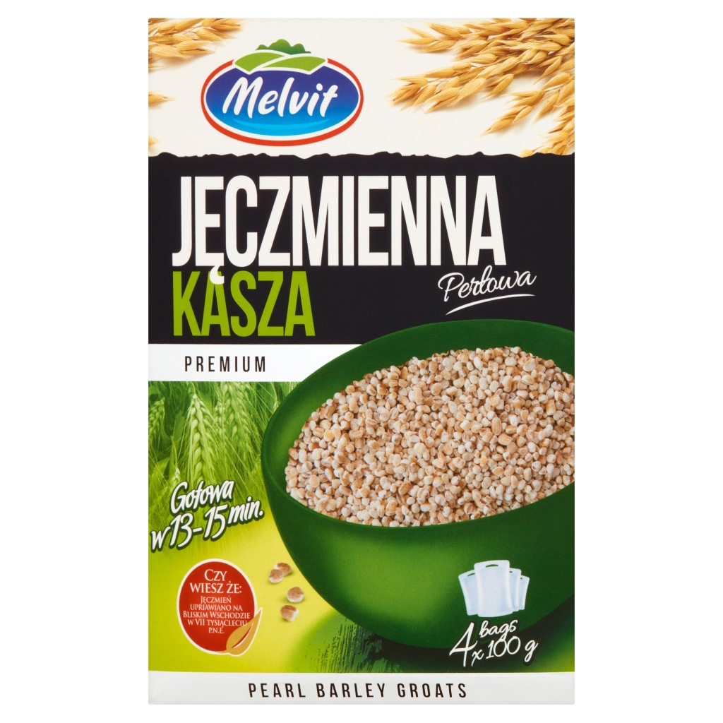 MELVIT Kasza jęczmienna perłowa PREMIUM 4x100g