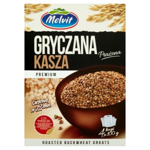 MELVIT Kasza gryczana prażona PREMIUM 4x100g