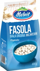 MELVIT Fasola biała drobna 400g