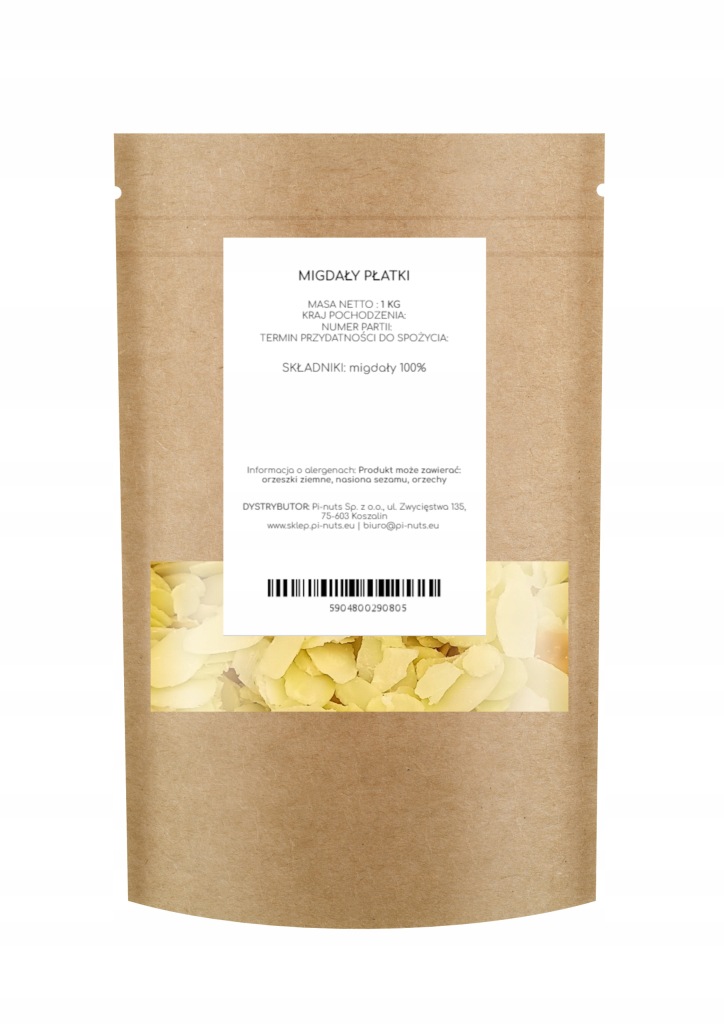 Migdały płatki 1kg