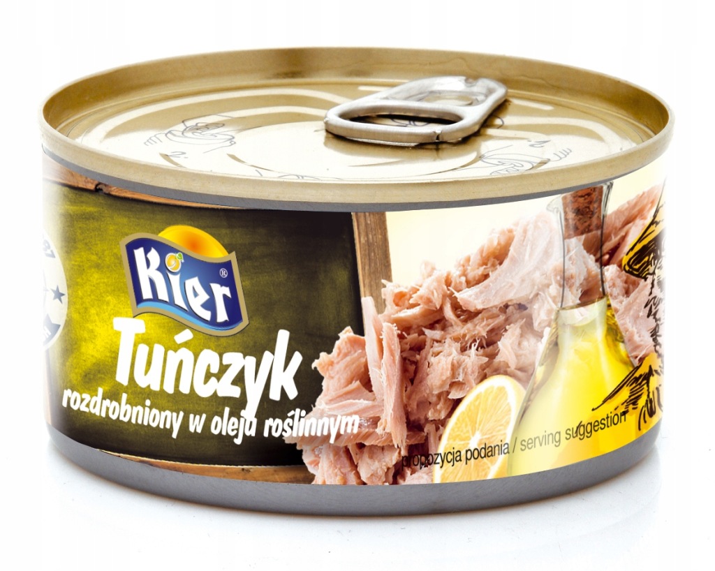 KIER Tuńczyk ROZDROBNIONY w oleju roślinnym 170G