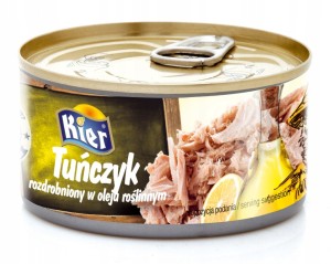 KIER Tuńczyk ROZDROBNIONY w oleju roślinnym 170G