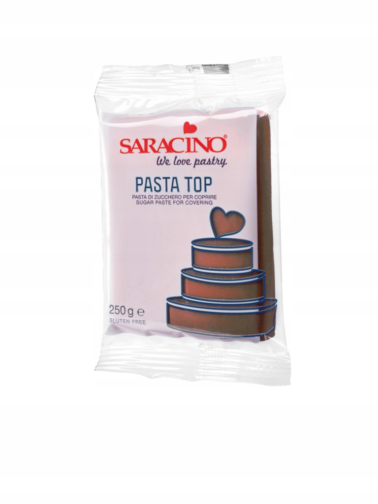 MASA CUKROWA DO OBKŁADANIA BRĄZ 250G SARACINO DEC056K025