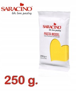 MASA CUKROWA DO MODELOWANIA ŻÓŁTY 250G SARACINO DEC021K025