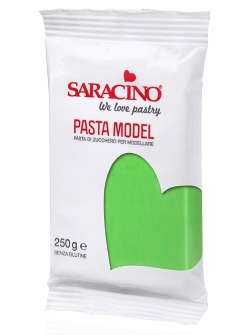 MASA CUKROWA DO MODELOWANIA ZIELONY JASNY 250G SARACINO DEC030K025