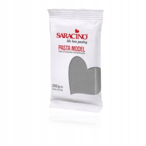 MASA CUKROWA DO MODELOWANIA SZARY 250G SARACINO DEC016K025