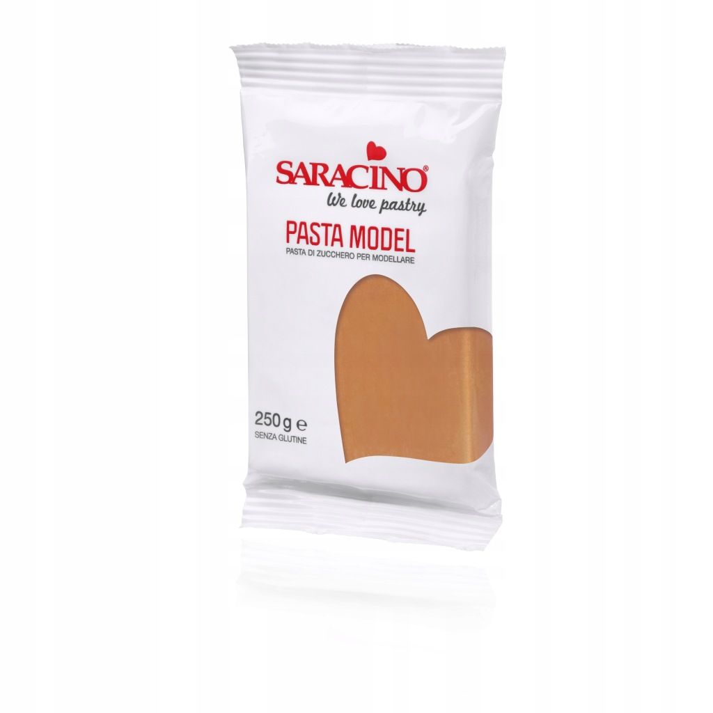MASA CUKROWA DO MODELOWANIA JASNY BRĄZ 250G SARACINO DEC015K025
