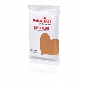 MASA CUKROWA DO MODELOWANIA JASNY BRĄZ 250G SARACINO DEC015K025