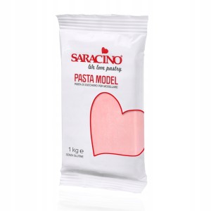 MASA CUKROWA DO MODELOWANIA JASNY RÓŻ 1KG SARACINO DEC017K1