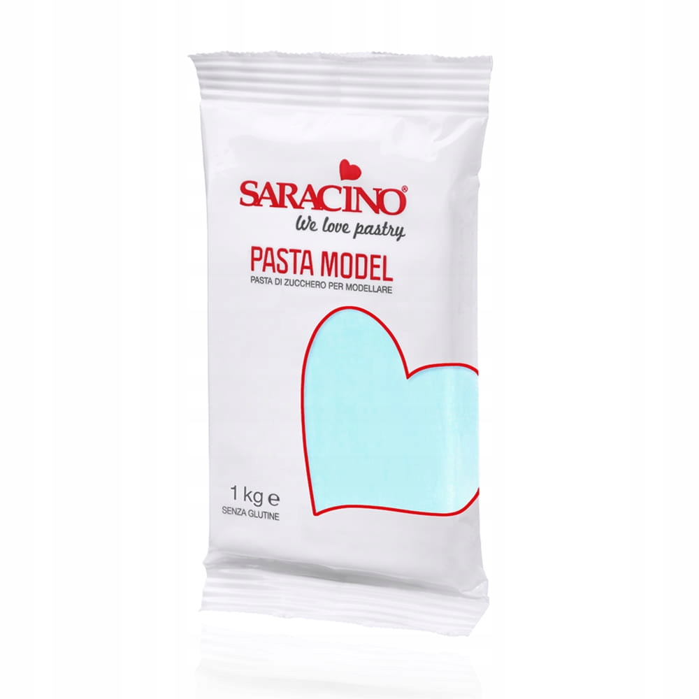 MASA CUKROWA DO MODELOWANIA NIEBIESKI JASNY 1KG SARACINO DEC020K1