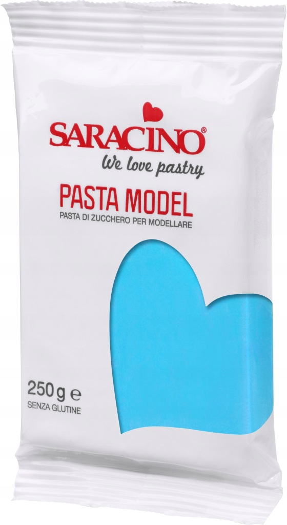 MASA CUKROWA DO MODELOWANIA NIEBIESKI JASNY 250G SARACINO DEC031K025