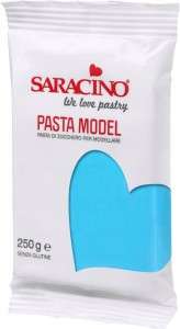 MASA CUKROWA DO MODELOWANIA NIEBIESKI JASNY 250G SARACINO DEC031K025