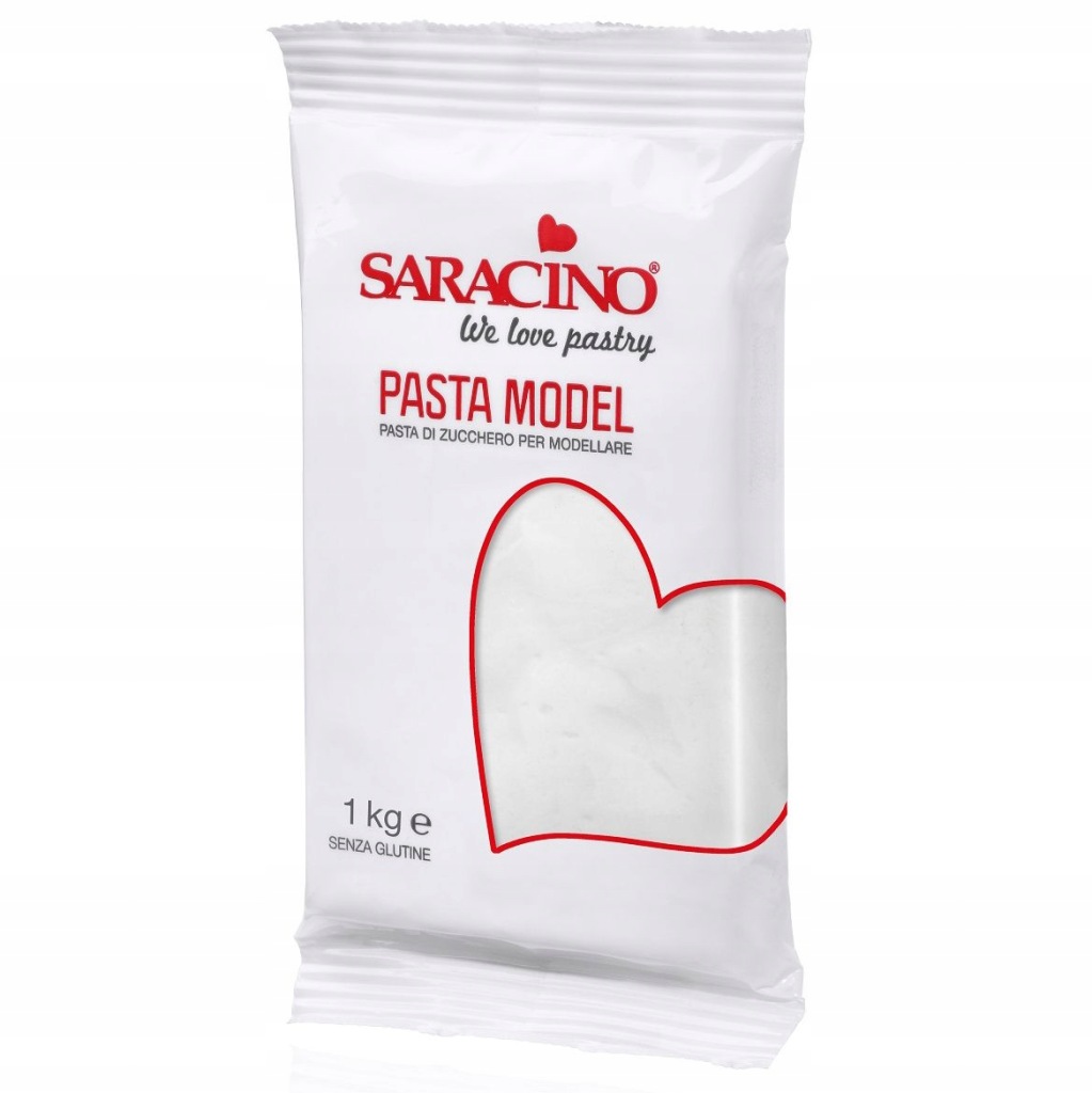 MASA CUKROWA DO MODELOWANIA BIAŁA 1KG SARACINO DEC005K1