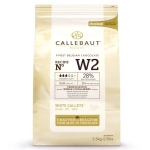 Czekolada biała Callebaut W2 dropsy 2,5 kg