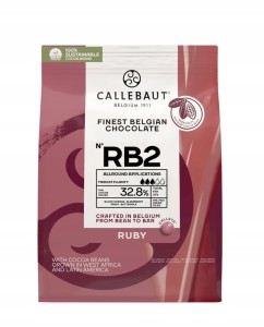 Czekolada belgijska ruby różowa Callebaut 400 g