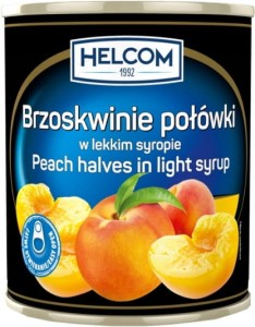 Helcom Brzoskwinie połówki w lekkim syropie 425 ml