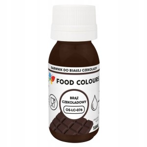 Barwnik brąz czekoladowy w płynie do białej czekolady 18 ml OS-LC-076