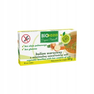 Kostka rosołowa warzywna z min sól bio 60g BIOOAZA
