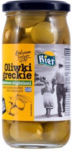 Oliwki Kier greckie nadziewane migdałami 370 ml