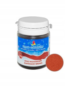 Barwnik spożywczy w proszku 25g Food Colours - Brązowy Mahoniowy