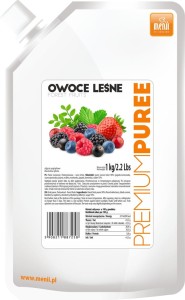 Puree pulpa owocowa PremiumPuree Menii Owoce Leśne 1kg