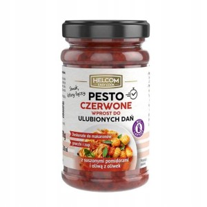 Pesto czerwone z suszonymi pomidorami i oliwą HELCOM 210 g