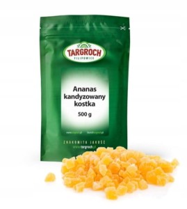 Ananas kandyzowany TARGROCH 500g kostka