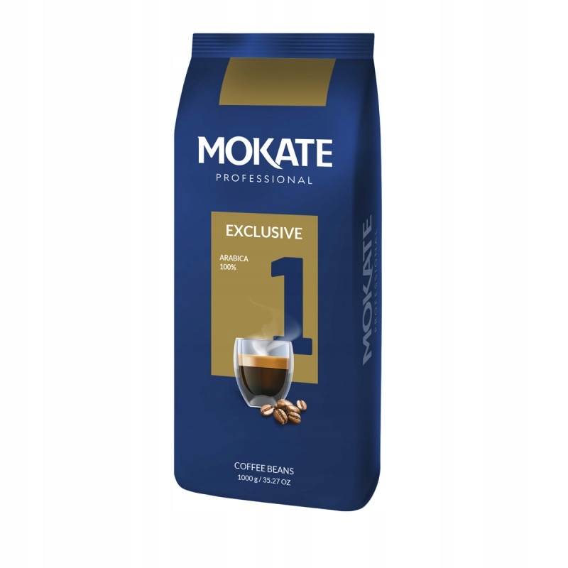 Mokate Professional Exclusive 1 – Kawa Ziarnista 100% Arabica 1 kg