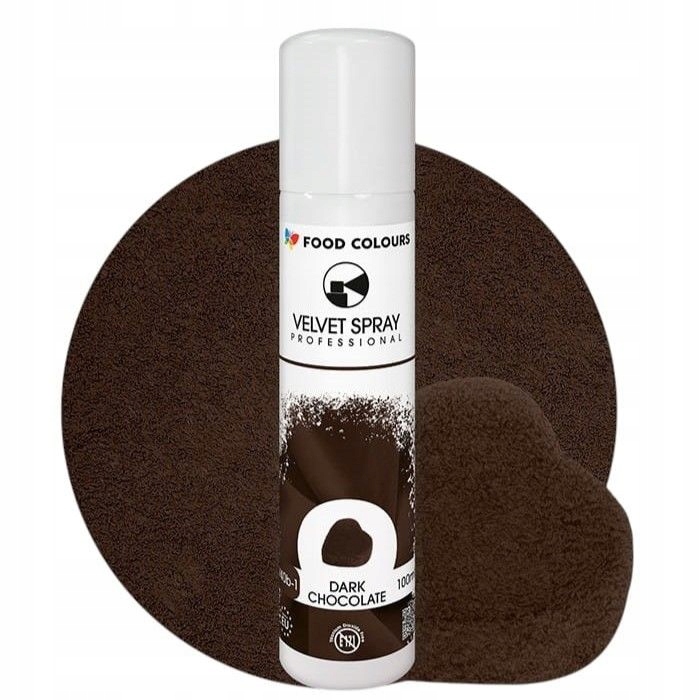 F.C Zamsz w sprayu Food Colours 100 ml. Ciemna czekolada- dark chocolate