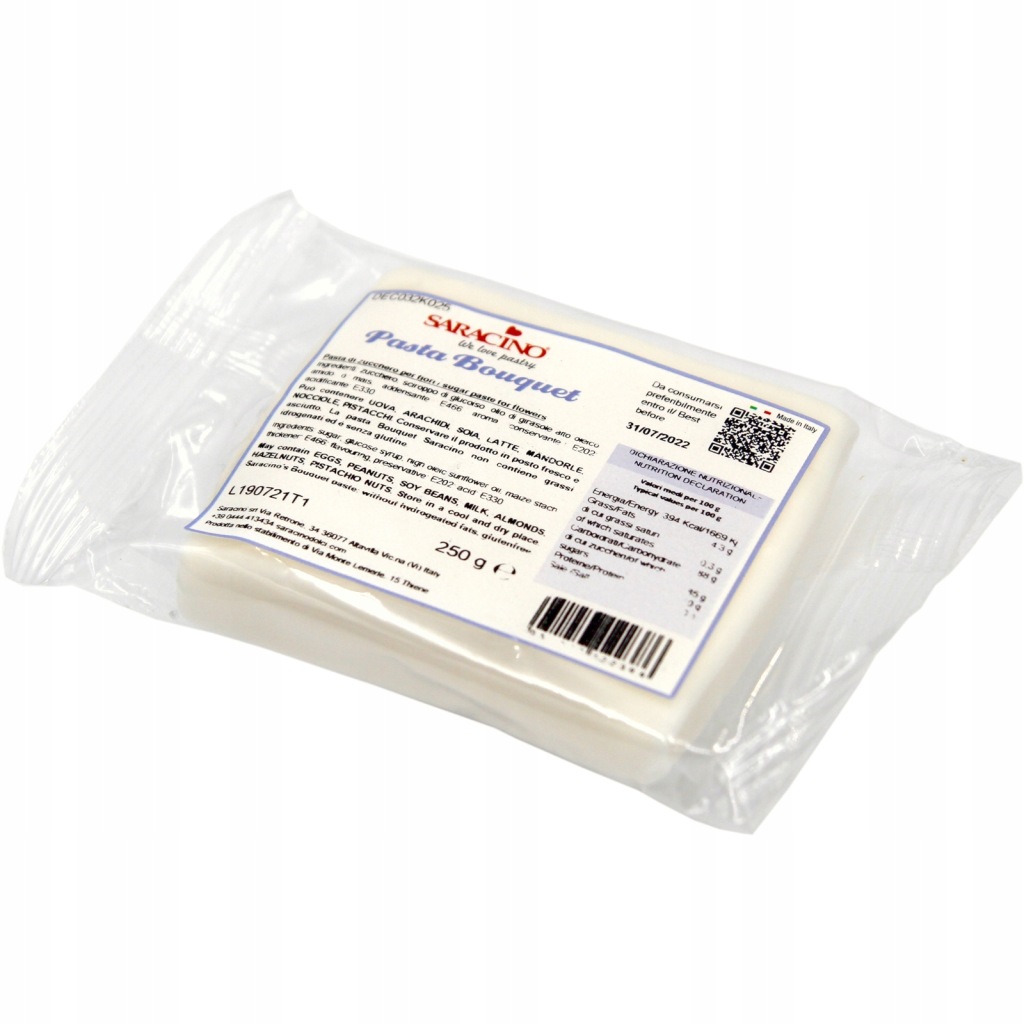 Saracino Masa cukrowa biała do kwiatów 250g DEC032K025