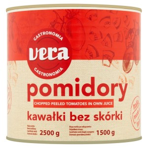VERA Pomidory kawałki bez skórki2500g