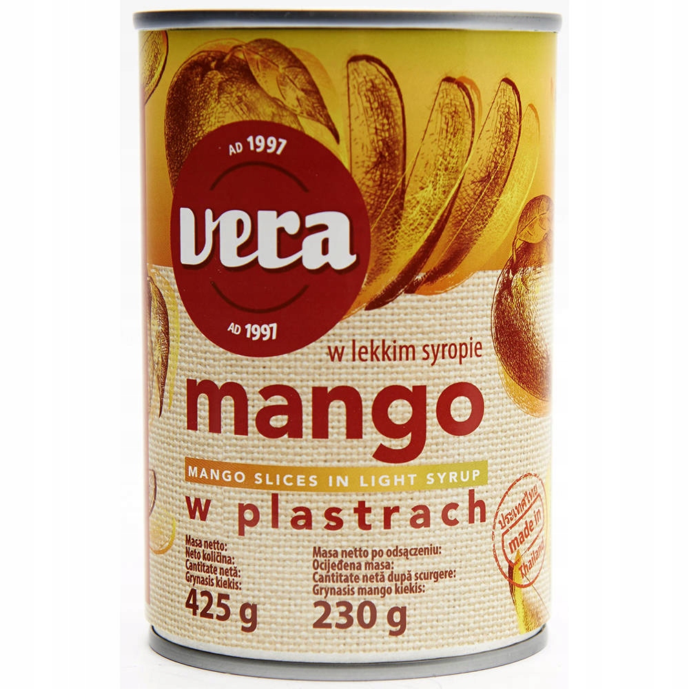 VERA Mango plastry w syropie 425g