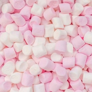 Posypka MINI PIANKI MARSHMALLOW biało-różowe 70g