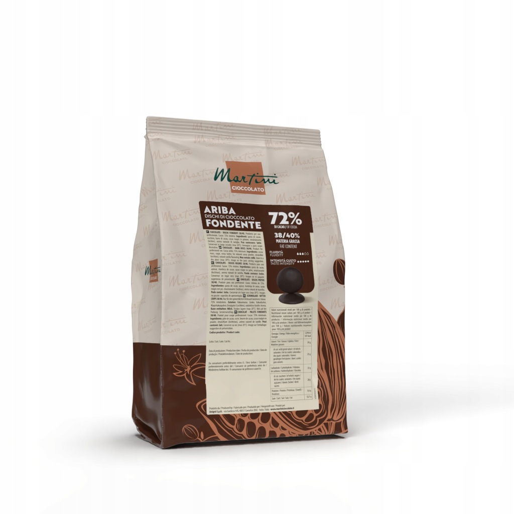MASTER MARTINI Czekolada Gorzka 72% 1kg ARIBA Kakao Data 25.03.2028