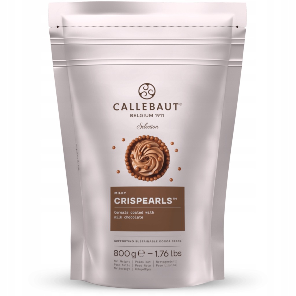 Posypka Crispearls perełki Czekolada Mleczna Callebaut 800g