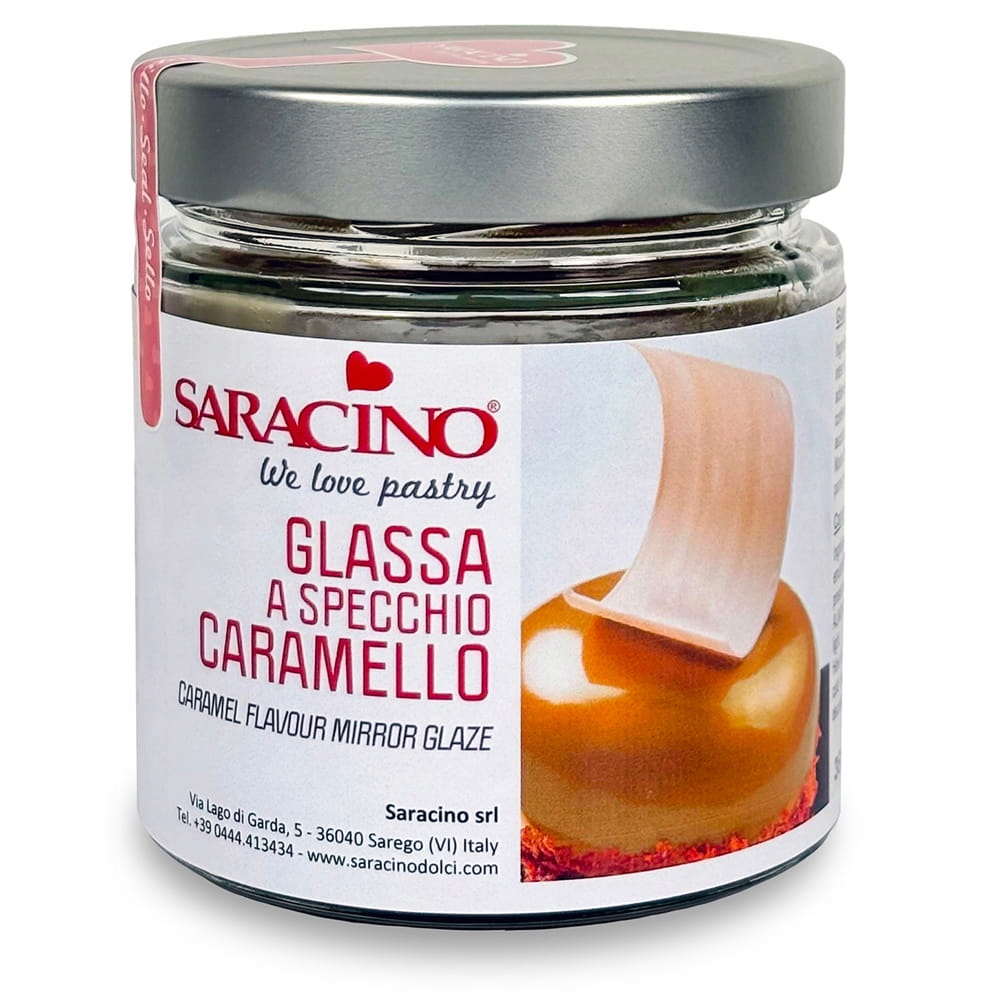 POLEWA LUSTRZANA MIRROR GLAZE KARMEL 350G SARACINO PAS026K035